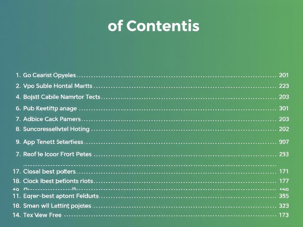 able of Contents фото