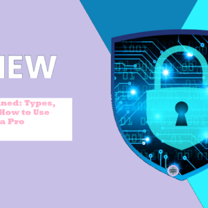 Blue and White Modern Internet Security Services Facebook Ad 1