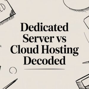 dedicated server vs cloud hosting decoded
