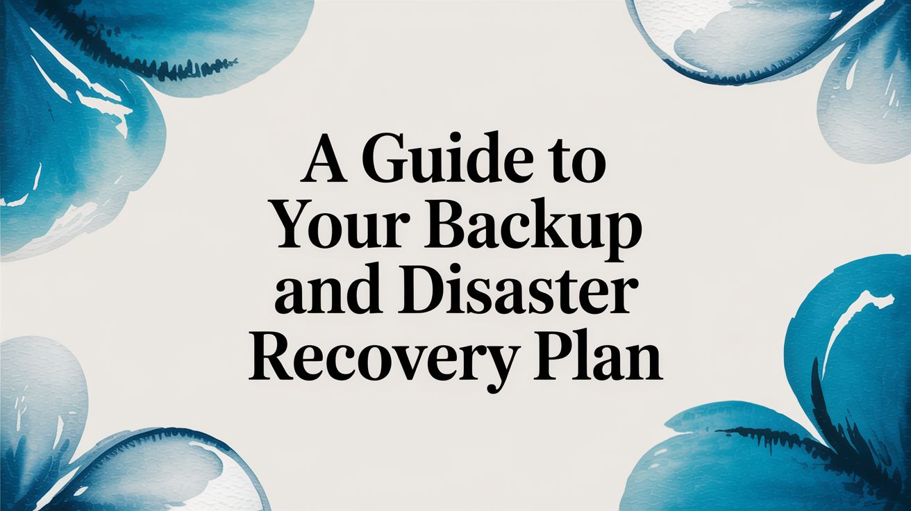 backup and disaster recovery plan guide cover