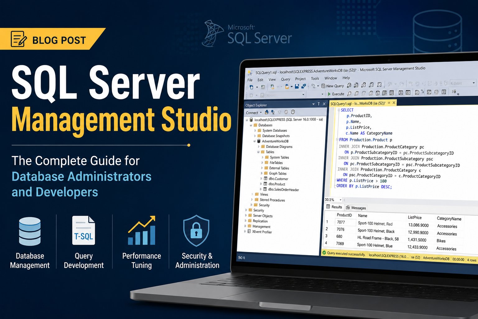 sql server management studio sql development