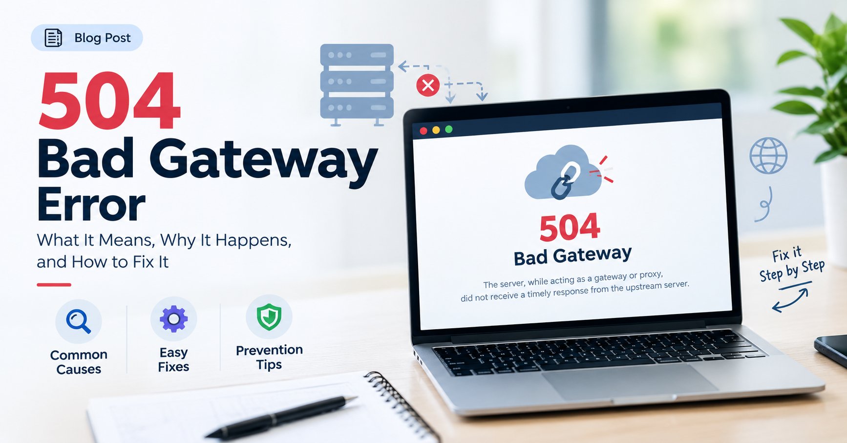 504 bad gateway error