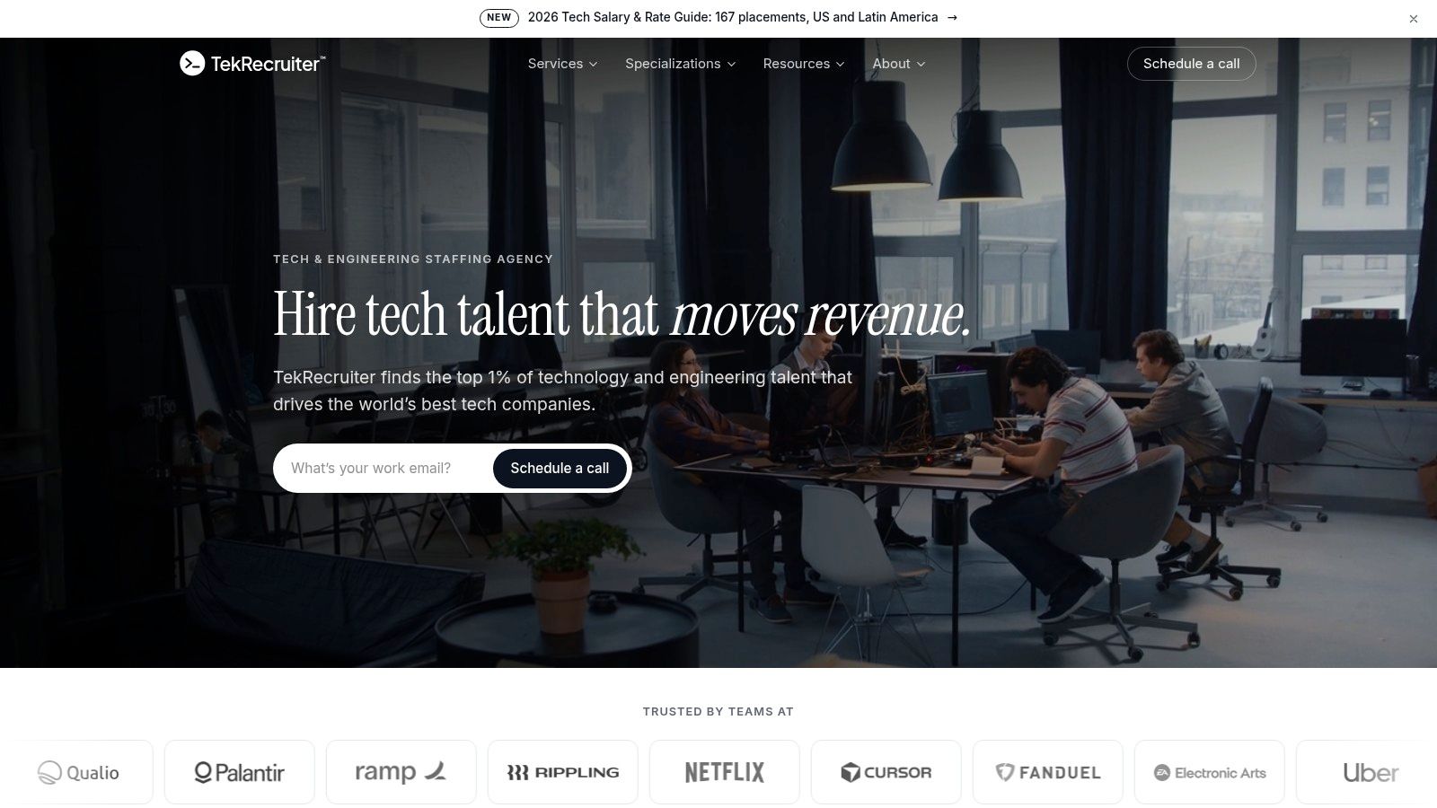 Screenshot from https://www.tekrecruiter.com